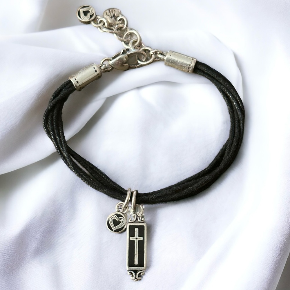 Brighton multi cord Self Love & Respect cross  bracelet